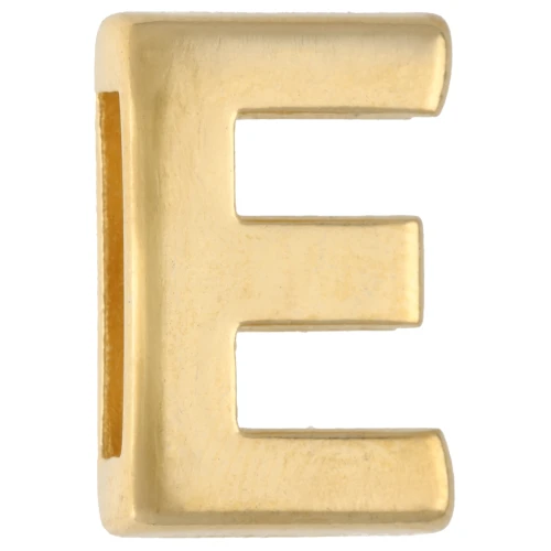 Alphabet Letter Stamp, 15x10 mm - E - for 10 mm ribbon - Fine gold plated x1
