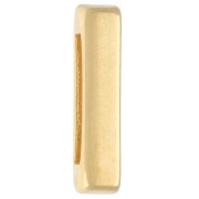 Alphabet Letter Earring Back, 15x3.5 mm - I - for 10 mm ribbon - Fine gold plated x1
