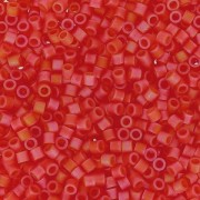 Miyuki Delica 15/0 DBS0856 - Matte Transparent Red Orange AB x5g|raw }}
