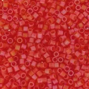 Miyuki Delica 15/0 DBS0856 - Matte Transparent Red Orange AB x5g