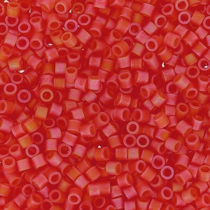 Miyuki Delica 15/0 DBS0856 - Matte Transparent Red Orange AB x5g