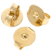 Pusher - Poussette pour clous d'oreilles 9x8 mm - Gold-plated x1