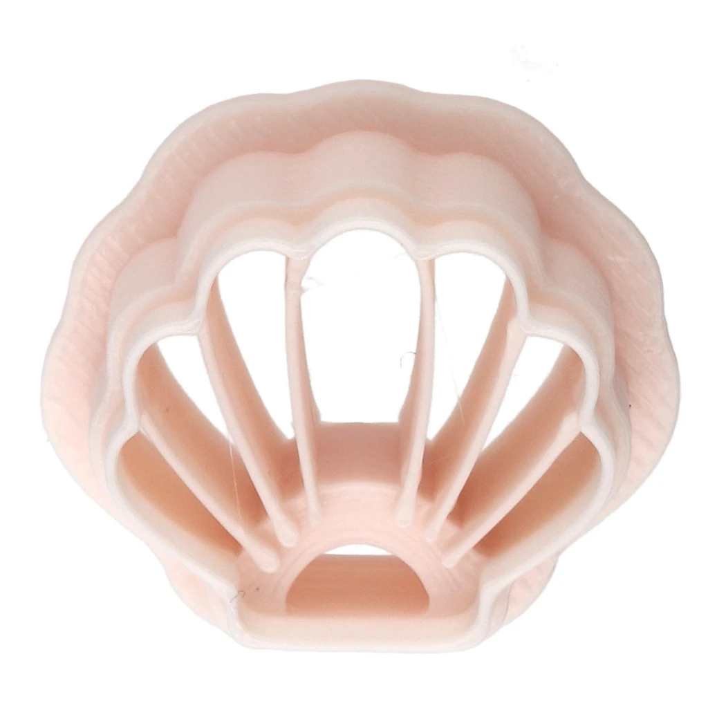 Shell cutter 15x17 mm in biodegradable polymer - Beige x1 - Perles & Co