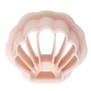 Shell - Shell cutter 15x17 mm in biodegradable polymer - Beige x1 Shell cutter 15x17 mm in biodegradable polymer - Beige x1