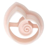 Snail shell cookie cutter 18x15 mm in biodegradable polymer - Beige x1