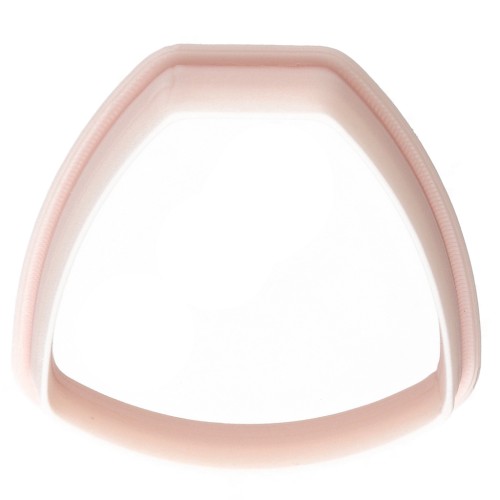 Rounded trapezoid cookie cutter 26x29 mm in biodegradable polymer - Beige x1