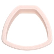 Rounded trapezoid cookie cutter 26x29 mm in biodegradable polymer - Beige x1