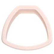 Rounded trapezoid cookie cutter 26x29 mm in biodegradable polymer - Beige x1