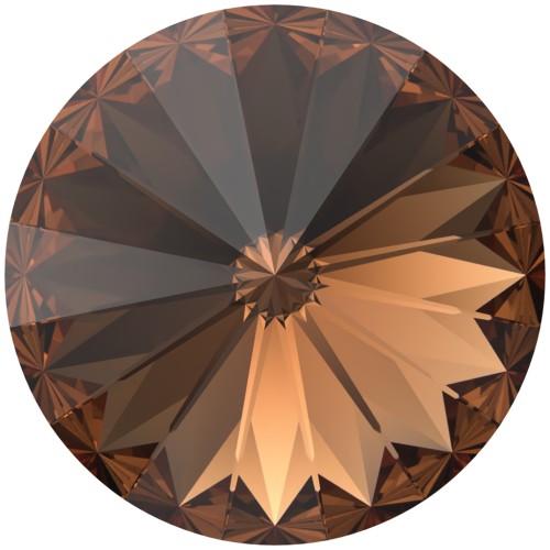 Cabochon Swarovski 1122 Rivoli 14 mm - Reinvented Smoked Topaz x1