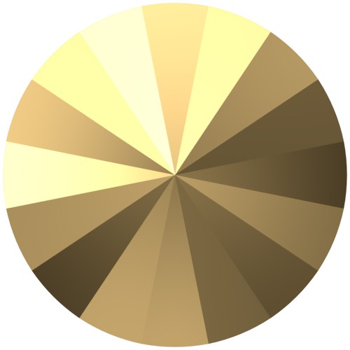 Cabochon Swarovski 1122 Rivoli 14 mm - Crystal Aurum x1