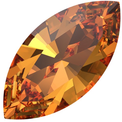 Swarovski 4228 10x5 mm Shuttle - Dark Orange x1
