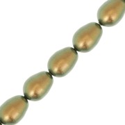 Pearl pearls Swarovski 5821 11x8 mm - Iridescent Green Pearl x5
