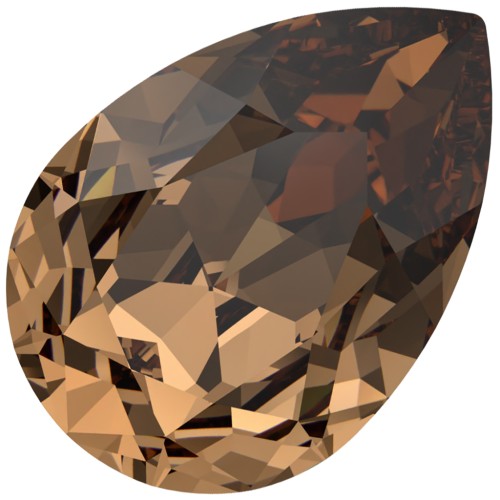 Cabochon Swarovski 4320 10x7 mm - ReCreated Light Smoked Topaz x1