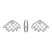 Zinnia Swarovski 6902 16.5x25 mm Crystal Pendant x1