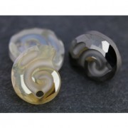 Swarovski Sea Snail 6731 14mm Crystal Golden Shadow semi-mat