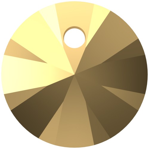 Swarovski 6428 6 mm Pendant - Crystal Aurum x1