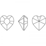 11x10mm Cabochon Swarovski 4884 - Crystal Ignite x1