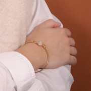 Jonc bracelet to decorate 57 mm fine Gold plated HQ x1