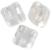 Square bead 8 mm - Fantasy Square Swarovski 5035 - Crystal x1