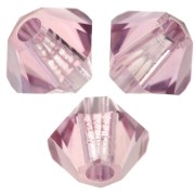 Crystal bicones Swarovski 5328 3 mm - Light Rose Blue Shade x50|raw }}
