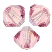 Swarovski bicones 5328 3 mm - Light Rose Moonlight x50