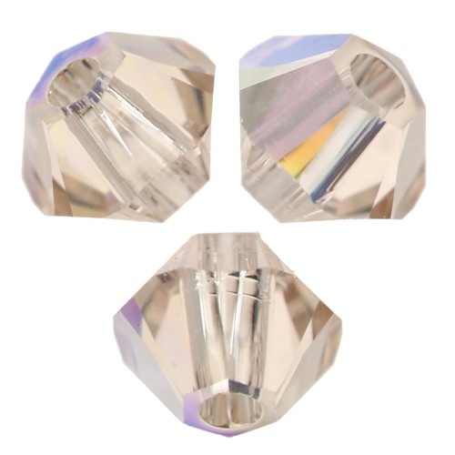 Swarovski bicones 5328 3 mm - Light Silk AB x50