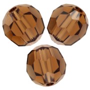 Round beads Swarovski 5000 6 mm - Reinvented Smoked Topaz x6
