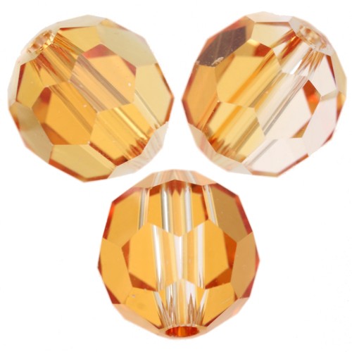 Round beads Swarovski 5000 6 mm - Dark Orange x6