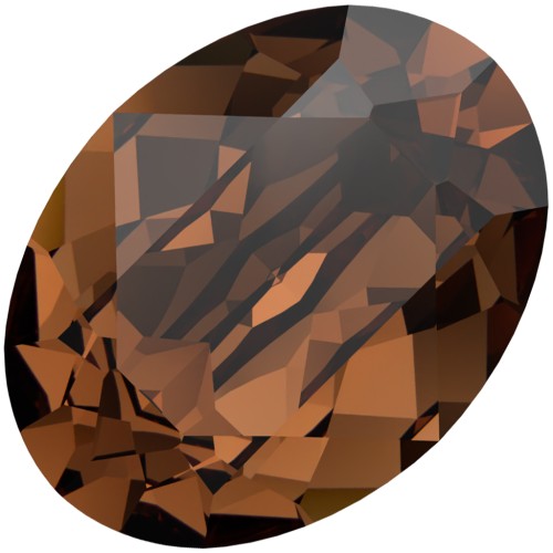 Cabochon Swarovski 4120 8x6 mm - Reinvented Smoked Topaz x1