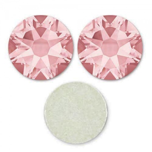 3 mm Swarovski crystal glue-on rhinestones Blush Rose x36