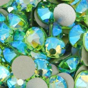 Swarovski stick-on rhinestones 2088 3mm Peridot Shimmer x36