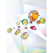 Swarovski 2088 3 mm Peridot Shimmer rhinestones to stick x36