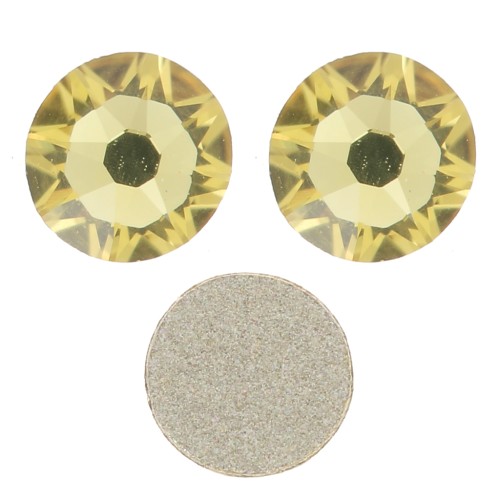 3mm Swarovski STICK-ON RHINESTONES Reinvented Dark Jonquil x36
