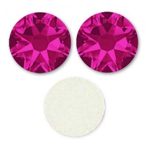 Swarovski stick-on rhinestones 4mm Fuschia x36