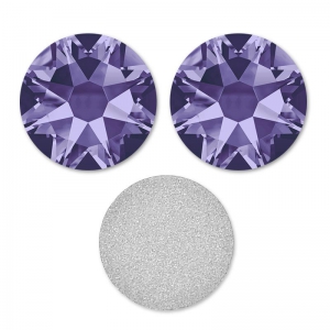 Swarovski stick-on rhinestones 4mm Tanzanite x36