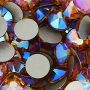 Swarovski stick-on rhinestones 4mm Topaz Shimmer x36