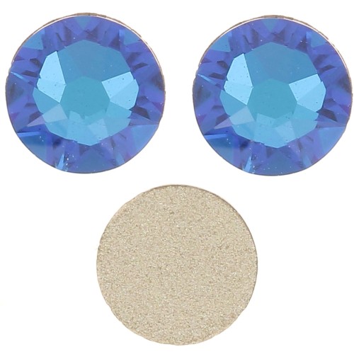 4mm Swarovski crystals glue-on Rhinestones - Crystal Bermuda Blue x36
