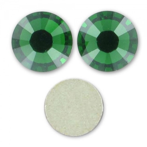 Swarovski crystals 5 mm Dark Moss Green adhesive strass x36