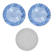 Swarovski 6 mm Light Sapphire strass stickers x10