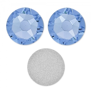 Swarovski 6 mm Light Sapphire strass stickers x10