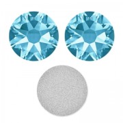 Swarovski stick-on rhinestones 6mm Aquamarine x10|raw }}