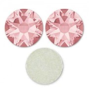 6 mm Swarovski crystal glue-on rhinestones Blush Rose x10