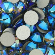 Swarovski 2088 6 mm Black Diamond Shimmer bonding rhinestones x10
