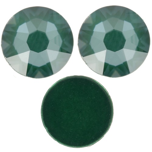 6mm Swarovski 2088 stick-on Crystal rhinestones - Crystal Pine Green Ignite x10
