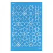 Silk Screen Moiko 74x105 mm- Motif rosaces 3.14