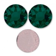 Swarovski Hotfix Rhinestones 3mm Emerald x36