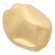 Irregular baroque bead 12x9 mm - Gilded with fine gold x1