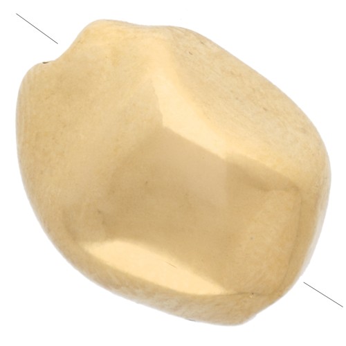 Irregular baroque bead 12x9 mm - Gilded with fine gold x1