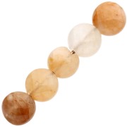 Round faceted flat beads - palets 4.5 mm gemstone tinted yellow jade x10