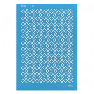 Silk Screen Moiko 74x105 mm - Diamonds pattern 4.20